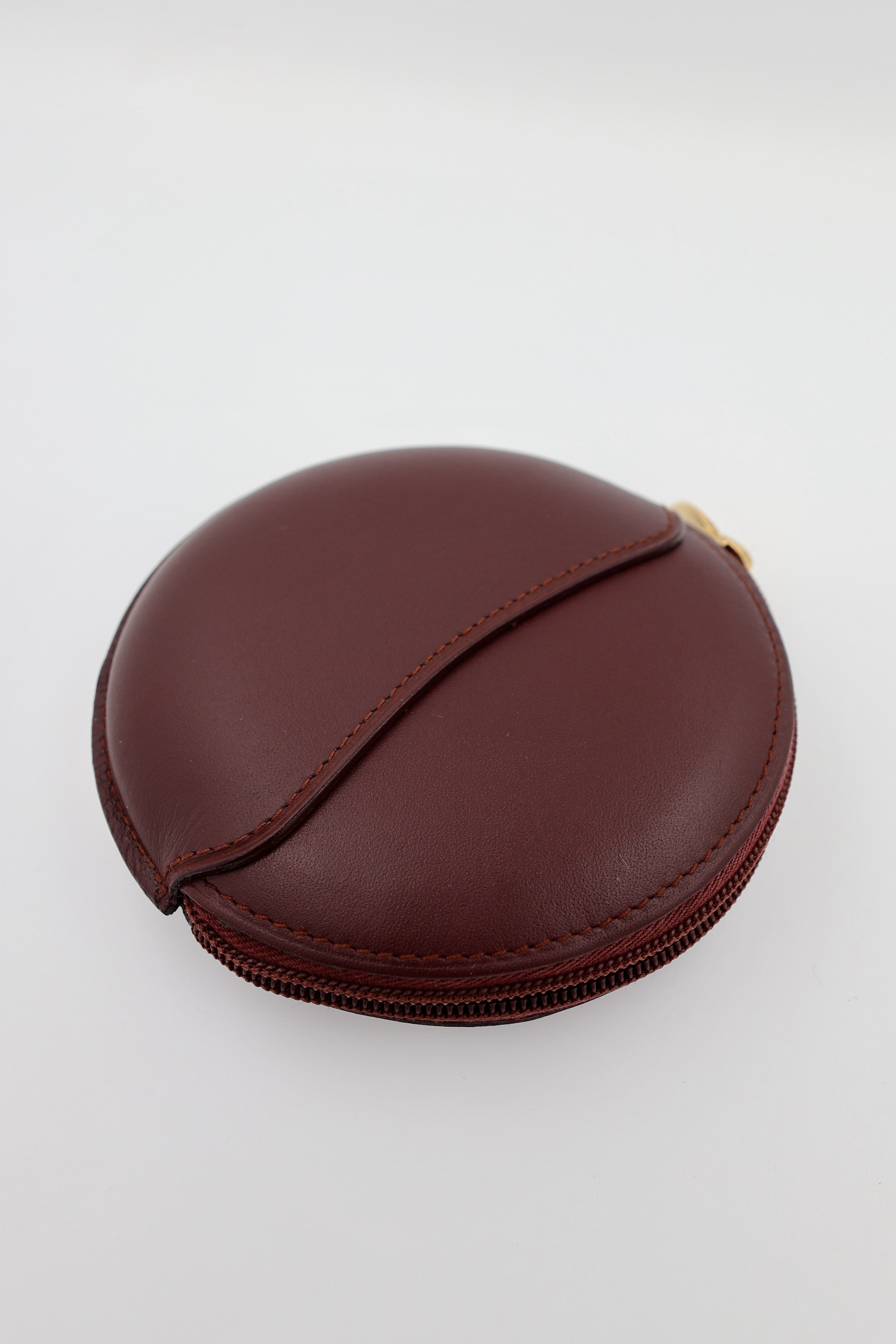 Cartier Cartier Must de Cartier Bordeaux Round Coin Purse Wallet view 4