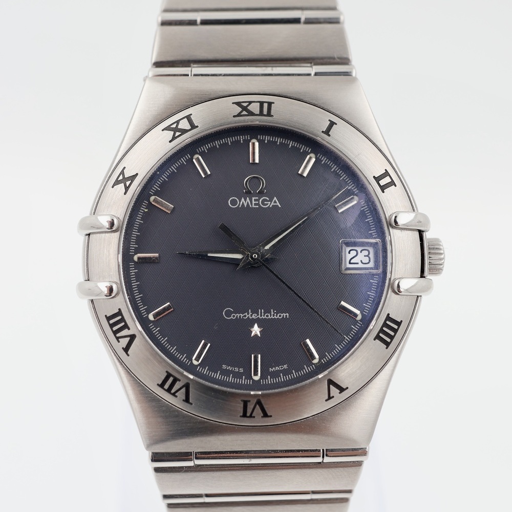 Omega Constellation stainless steel watch view 1