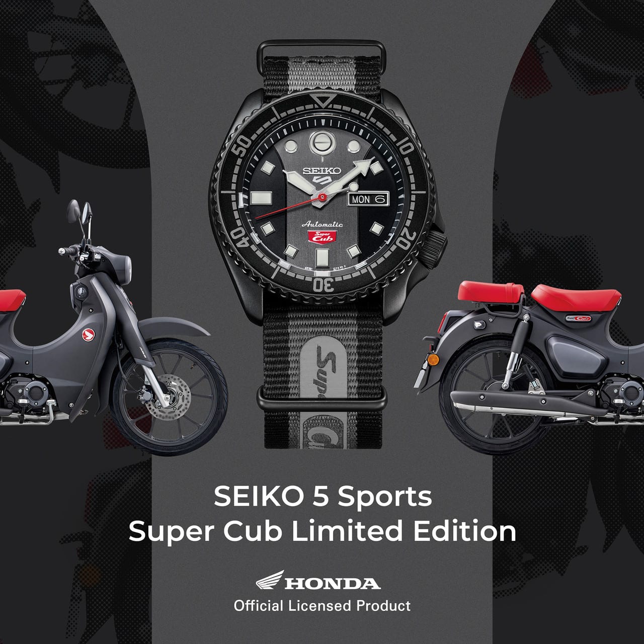 Seiko 5 Sports Honda Super Cub Limited Edition Automatic Watch view 3