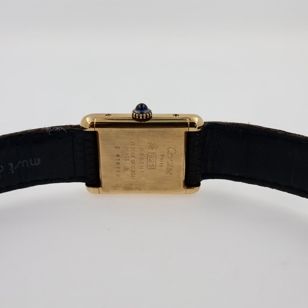 Cartier  Must de Tank lapis lazuli dial view 4