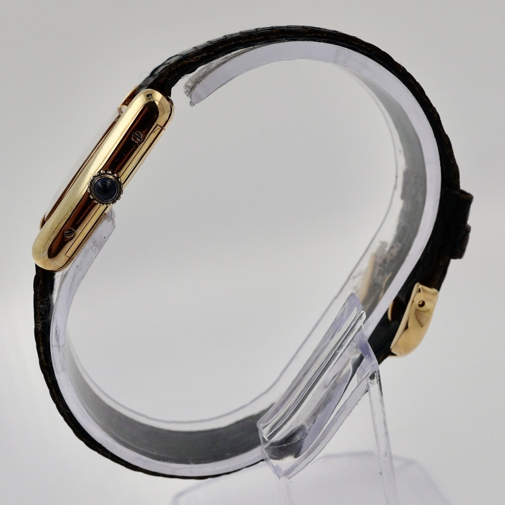 Cartier  Must de Tank lapis lazuli dial view 2