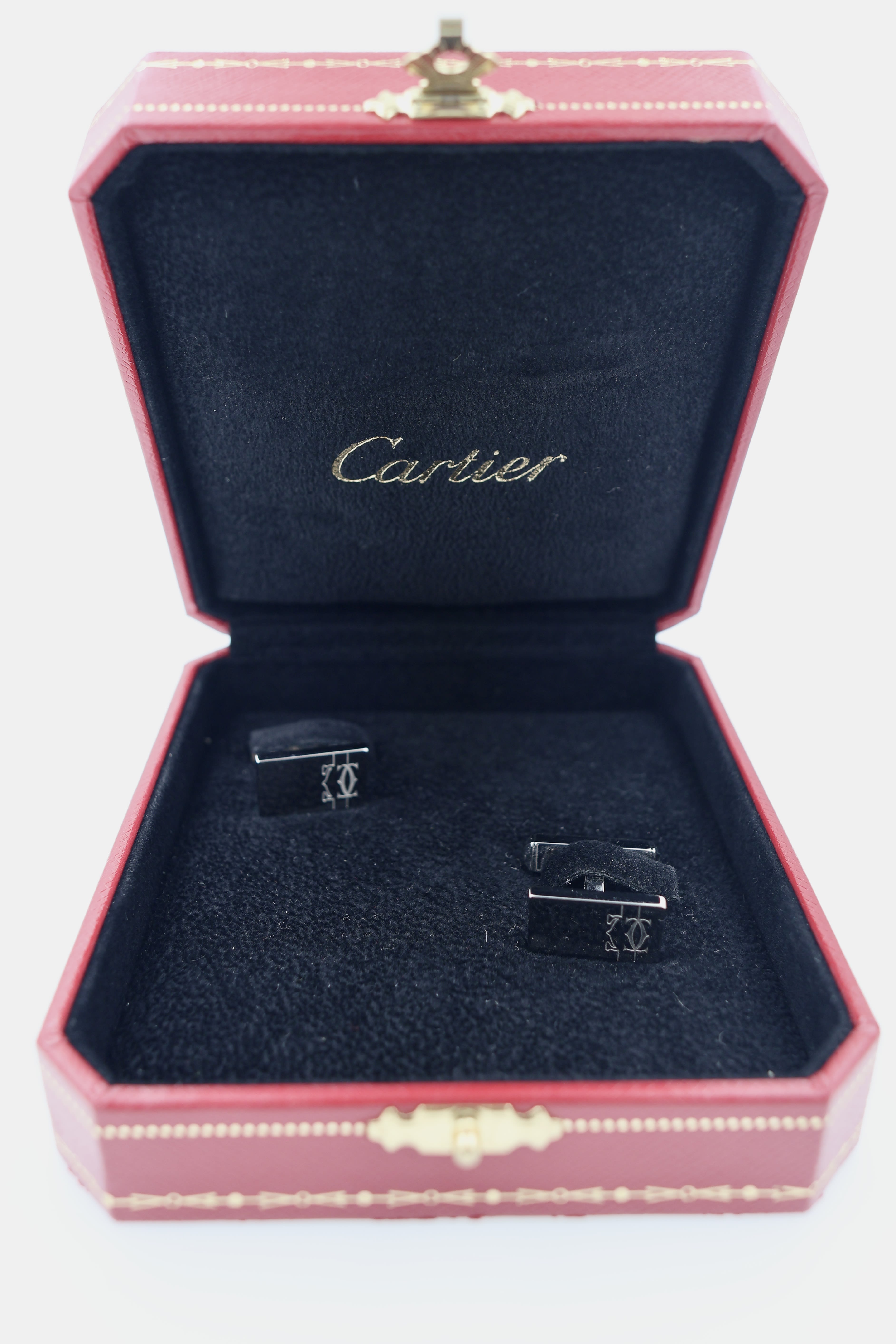 Cartier Cufflinks Double C Shaped 925 view 1
